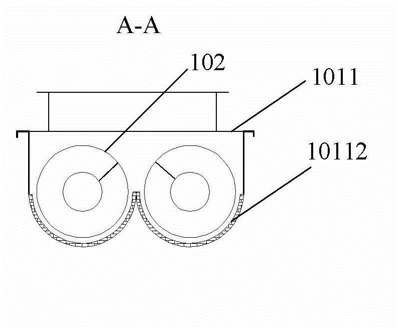 Shaftless spiral vertical-type continuous separation treatment system of aluminum-plastic compound package material