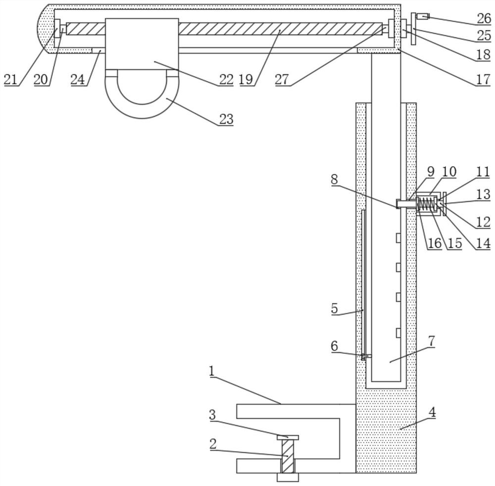 Limb rehabilitating bracket for rehabilitation department