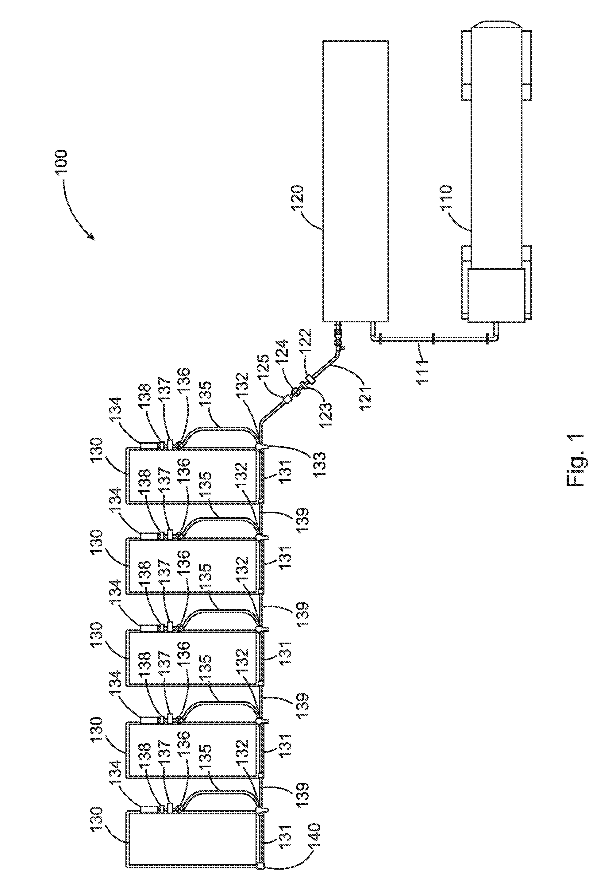 Natural gas manifold for dual-fuel trailers