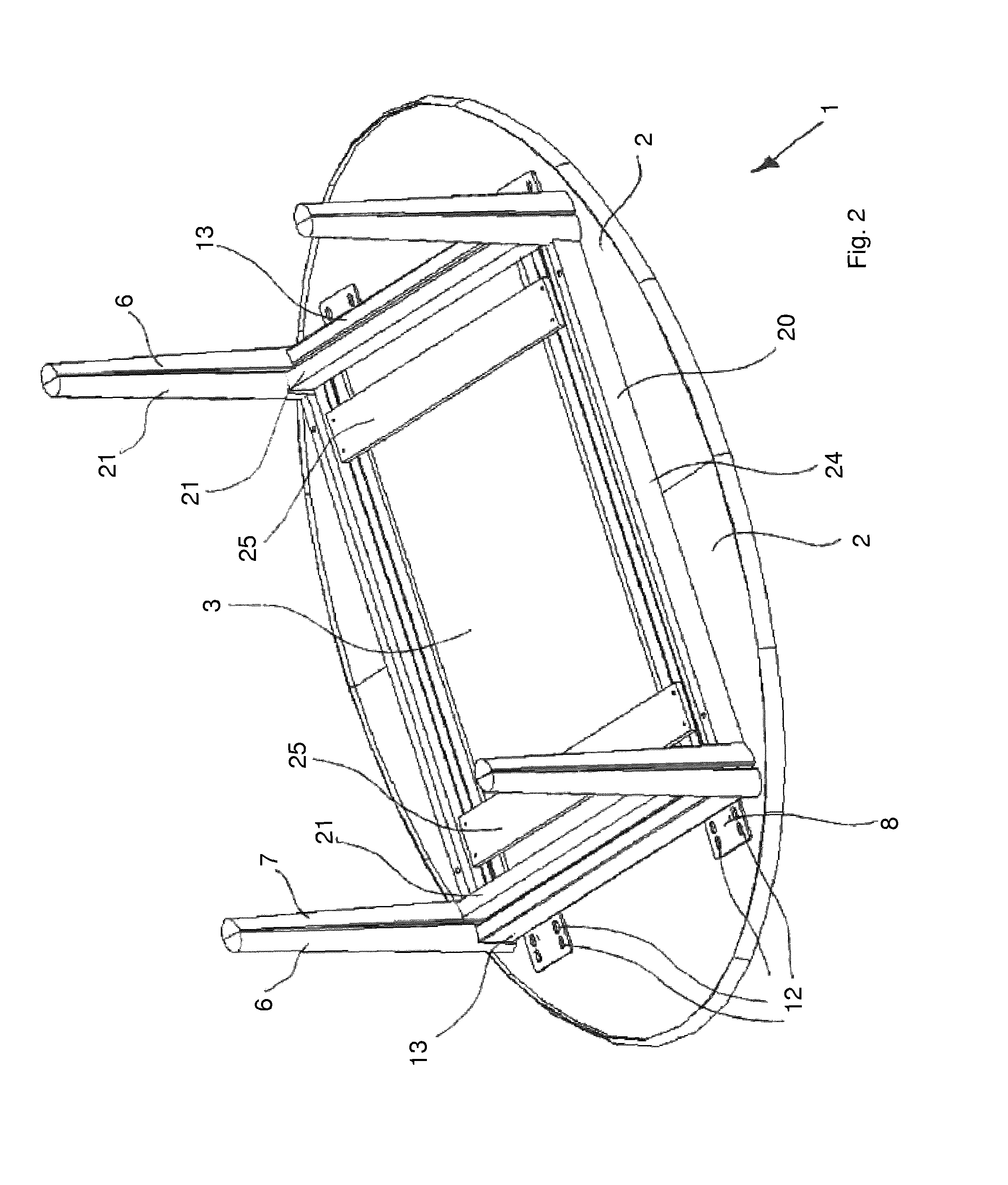 Extension table with multiple legs