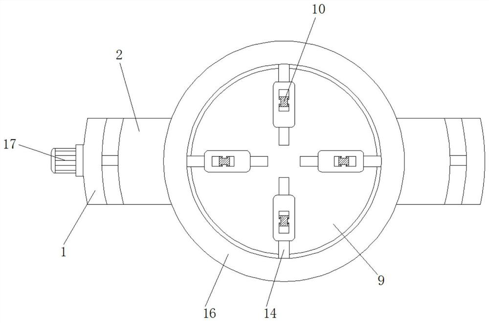 A multi-angle adjustable fixing fixture for automobile wheel repair