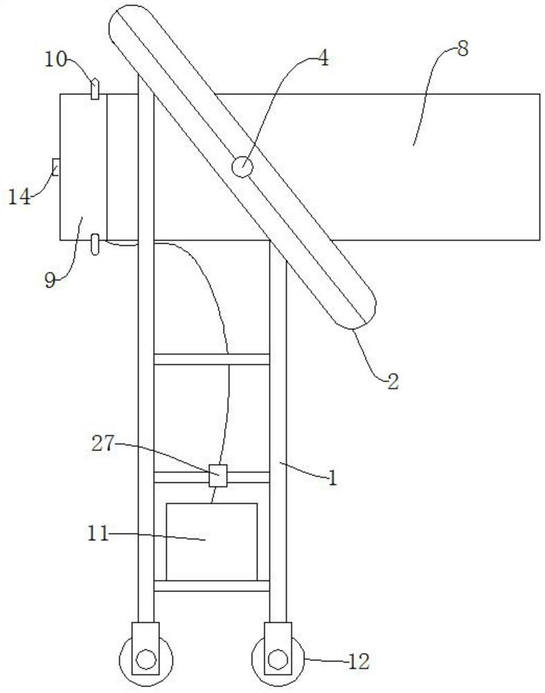 A basketball throwing device for physical education teaching