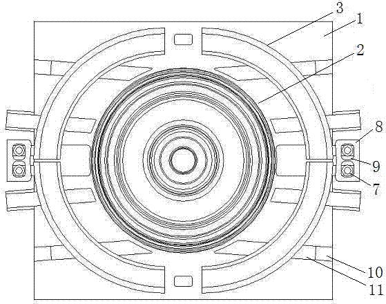 Hub die-casting mould