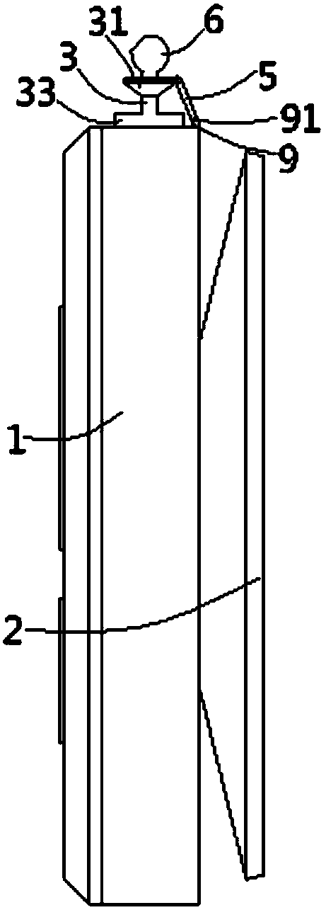 Wall-mounted wireless remote controller applied to intelligent water heater