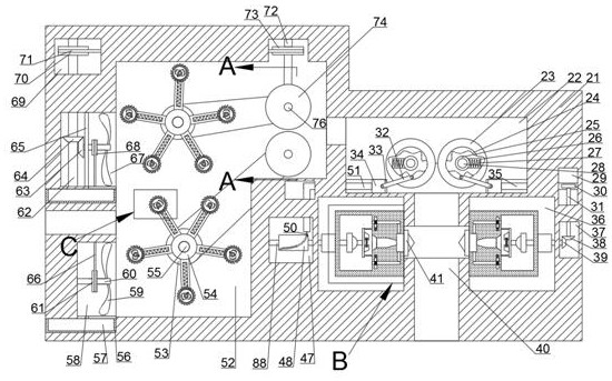 Automatic singeing device used for fabric machining