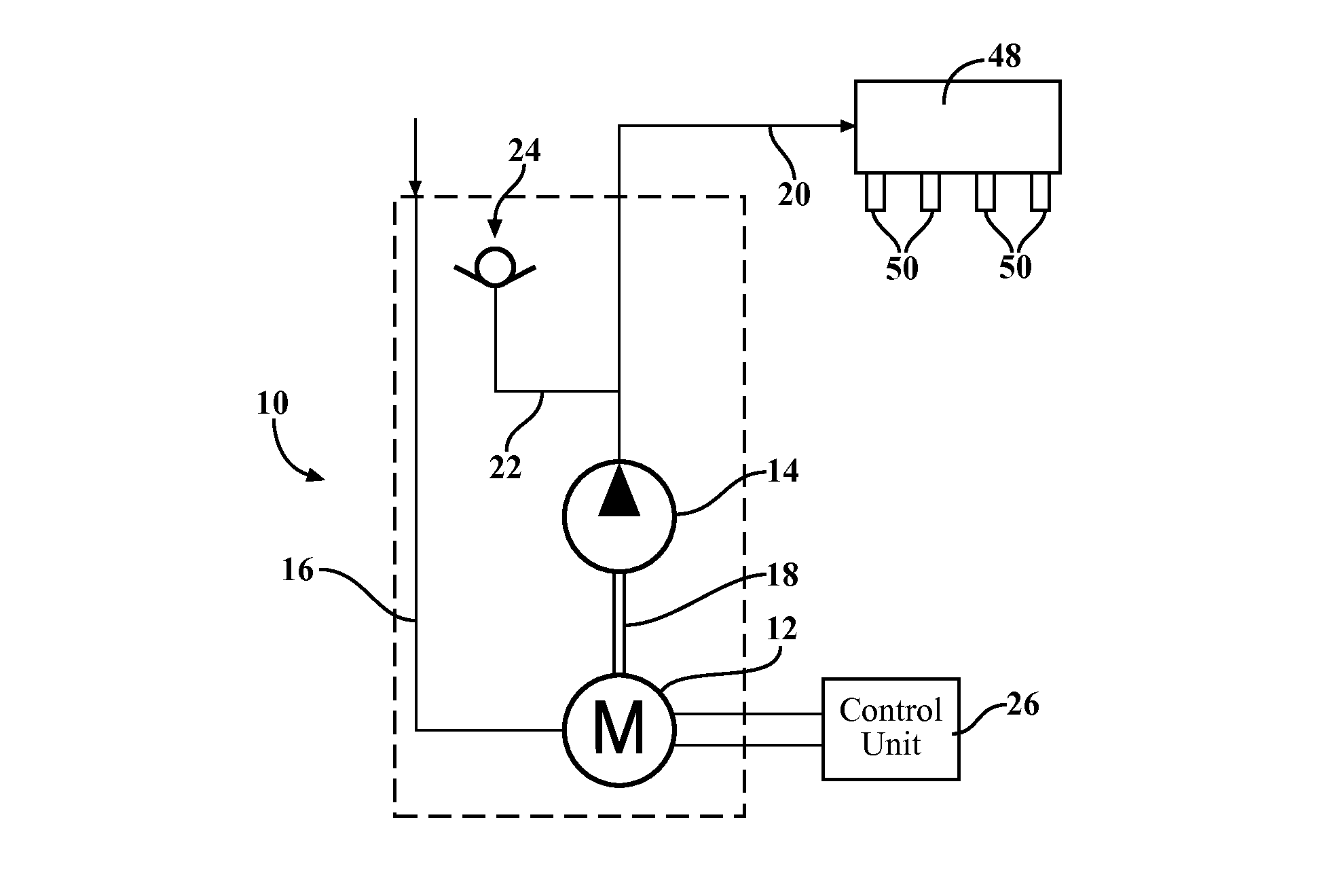 Pressure control by phase current and initial adjustment at car line