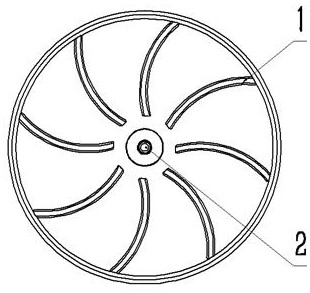 Zero-leakage magnetic coupling suction type propeller for deepwater working condition ROV and propelling method