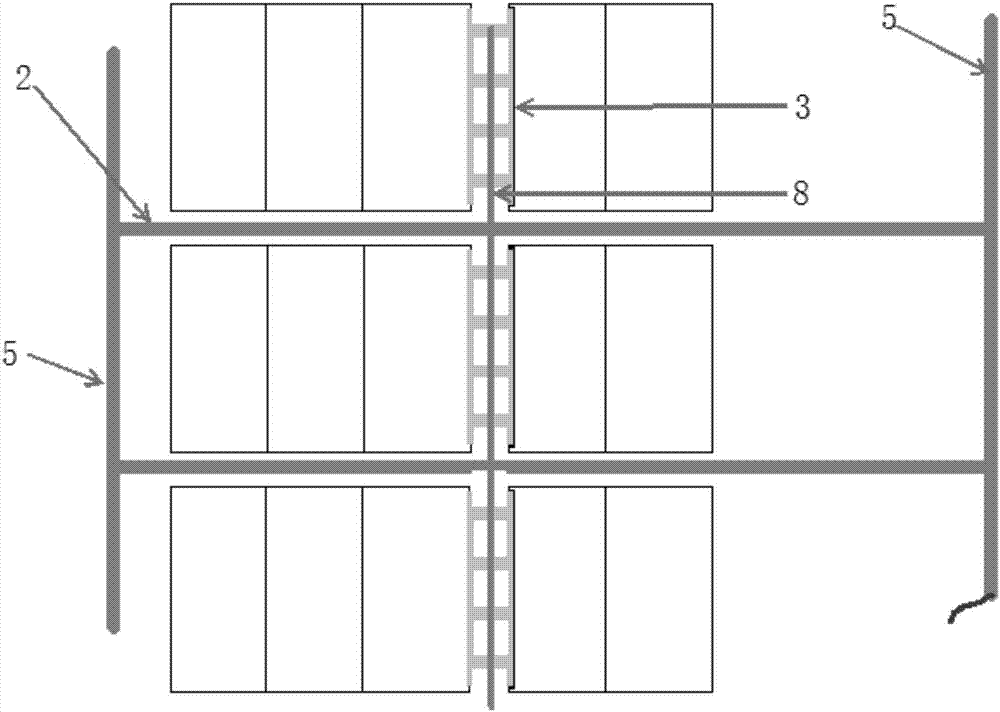 Imbricate solar photovoltaic module and protection equipment thereof