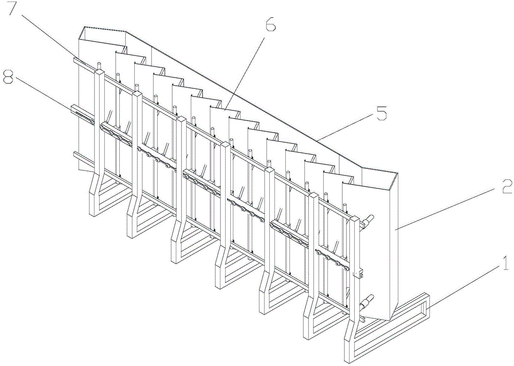 Vertical type stairway mould