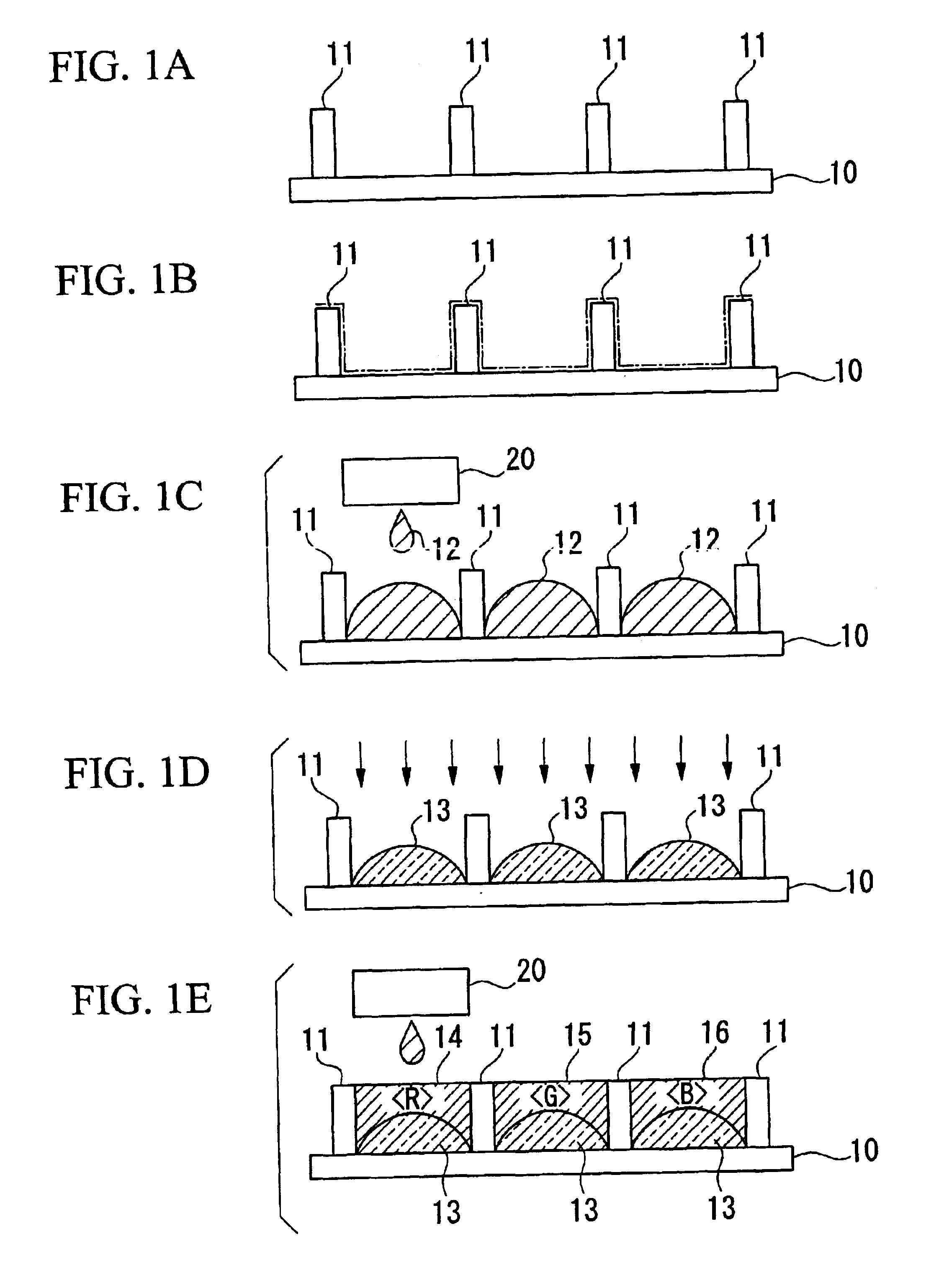 Optical device and method of manufacture of the same, display device, electronic device, and detection device