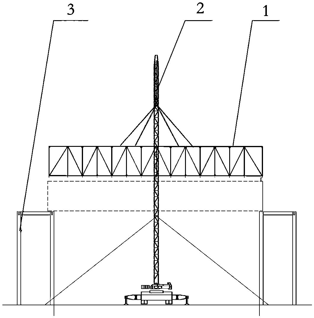 Method for installing double-layer long-span steel structure vestibule