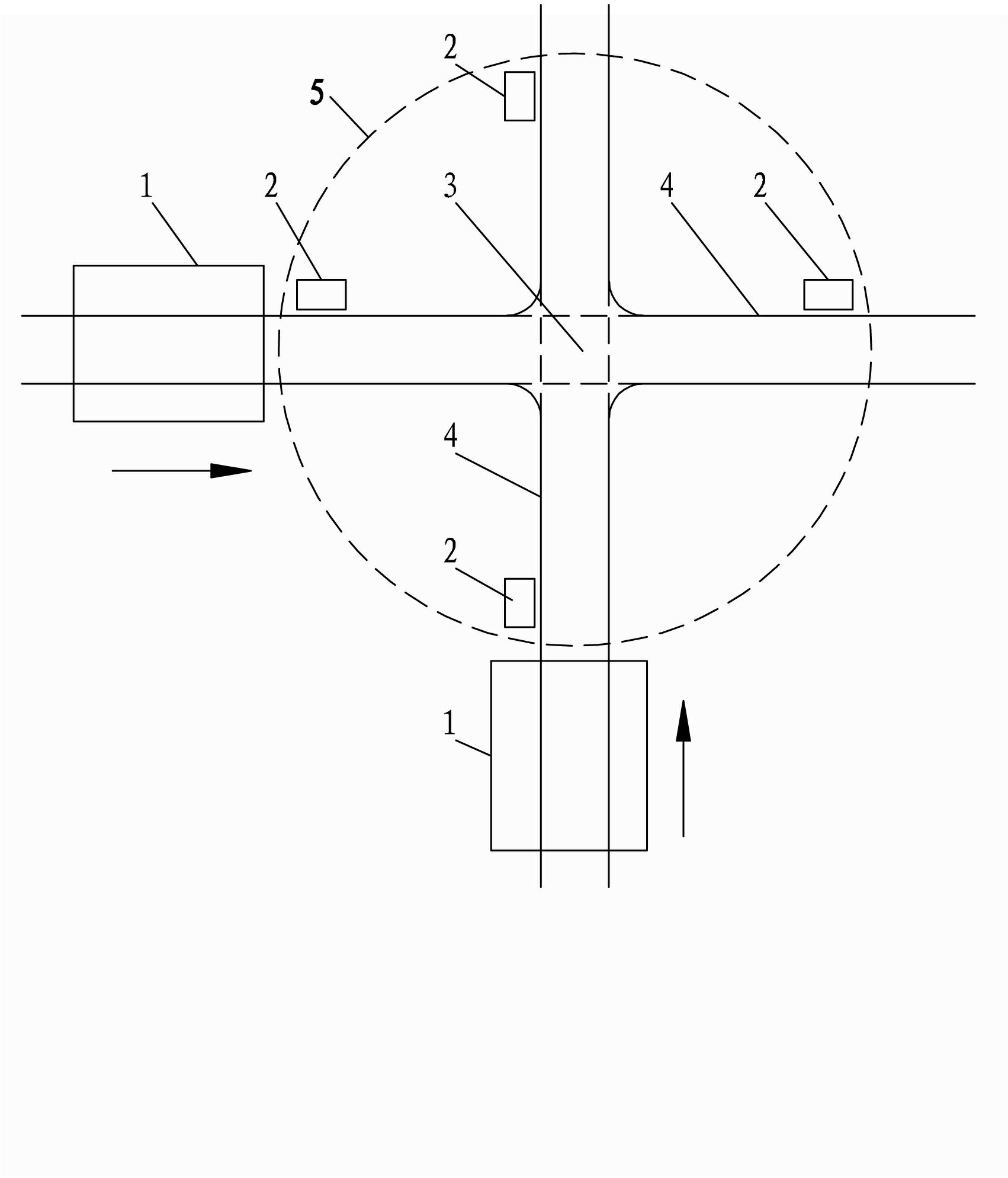 AGV (automatic guided vehicle) traffic automatic control system and AGV traffic automatic control method