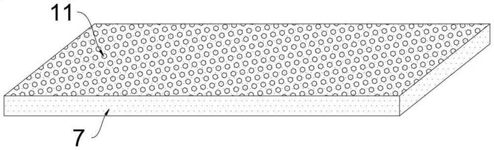 Garden water guide seepage road structure and construction method thereof