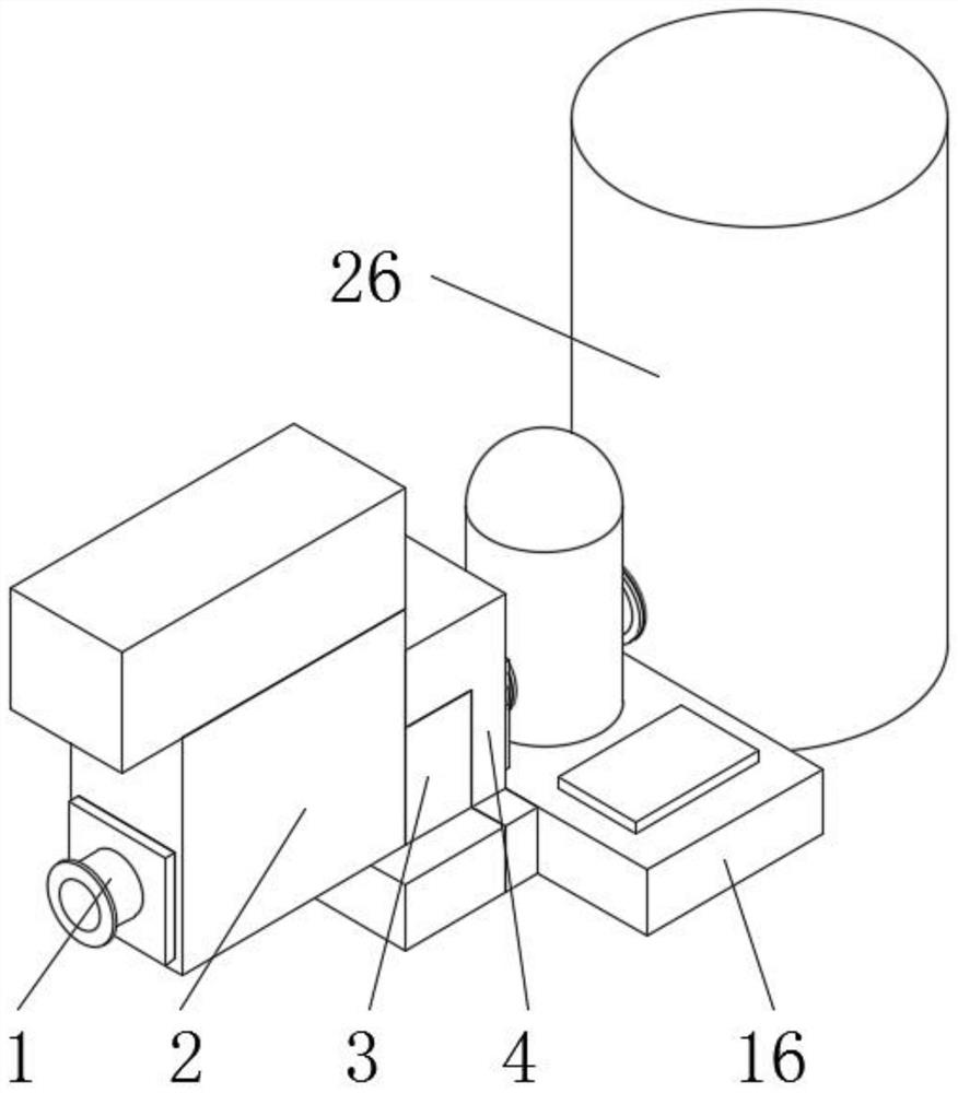 Integrated pump station with decontamination device