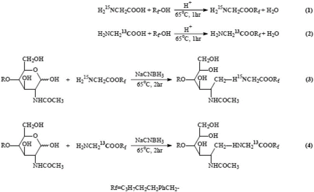 Quantitative analysis method capable of simultaneously realizing enrichment and similar-isobar labeling of polysaccharides