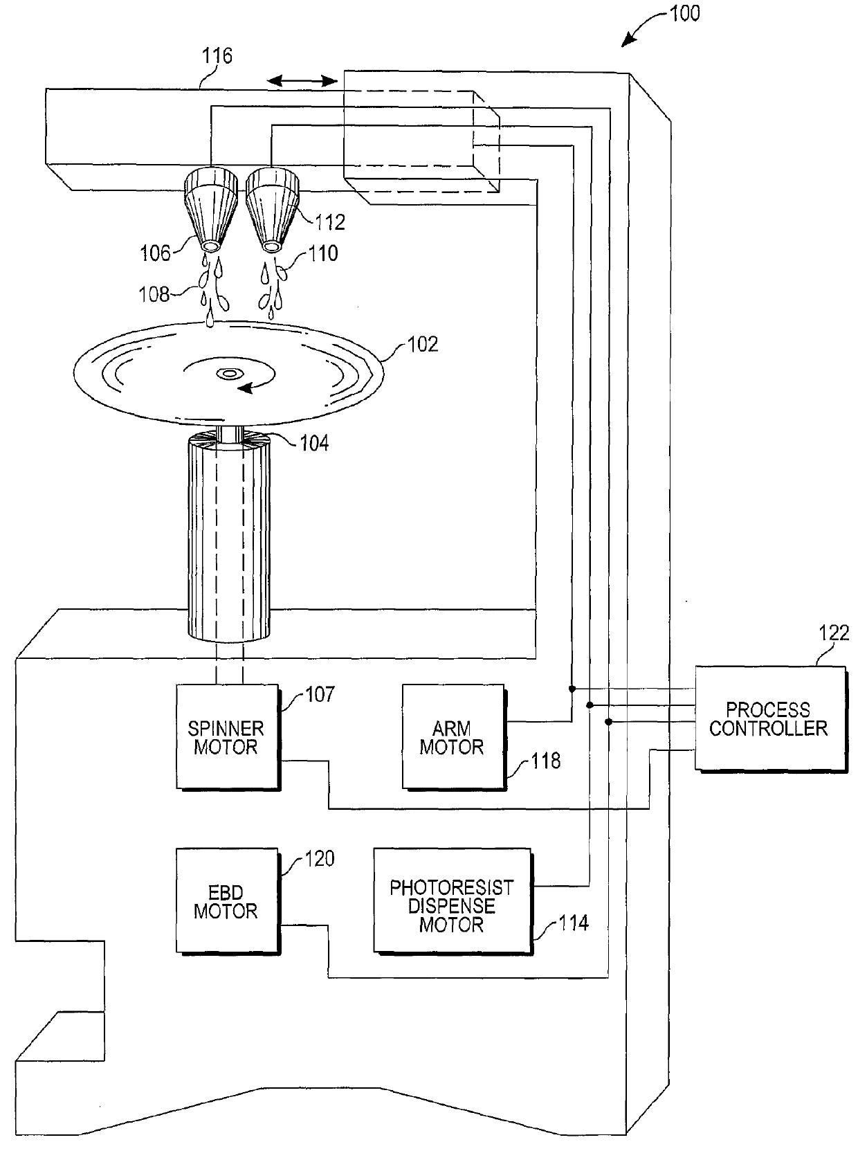 Cleaning photoresist nozzles for coater module