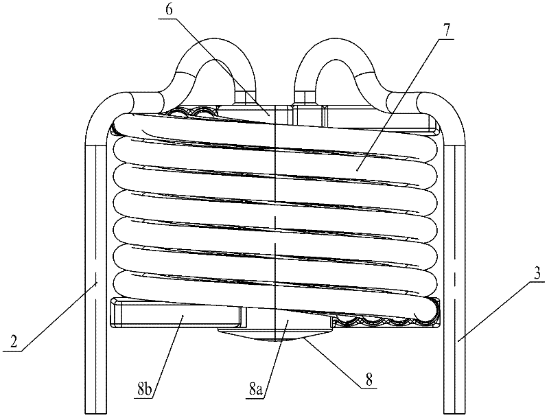 Flue gas waste heat recovery device