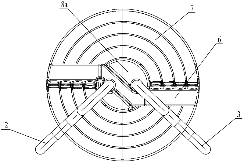 Flue gas waste heat recovery device