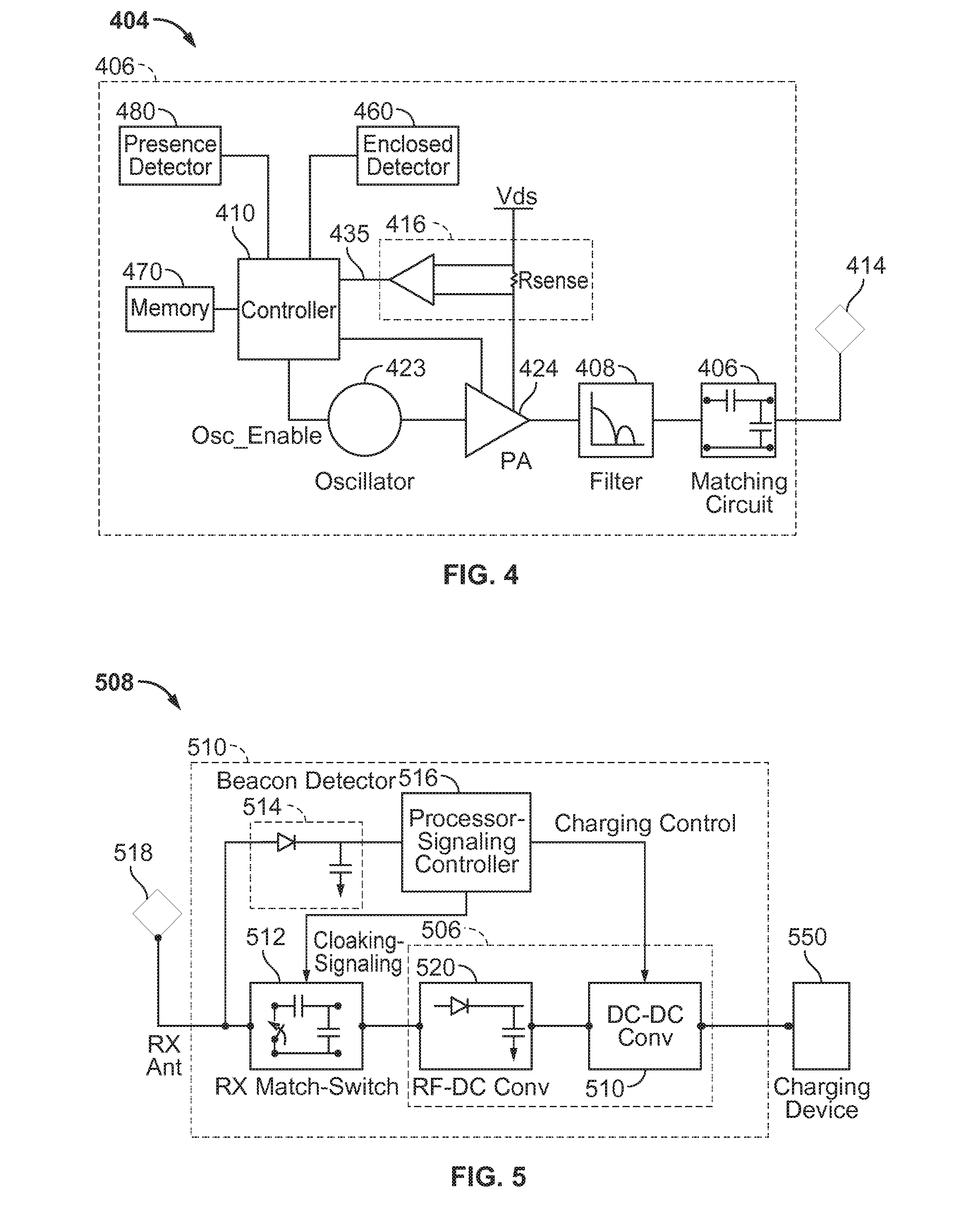 Class e amplifier overload detection and prevention