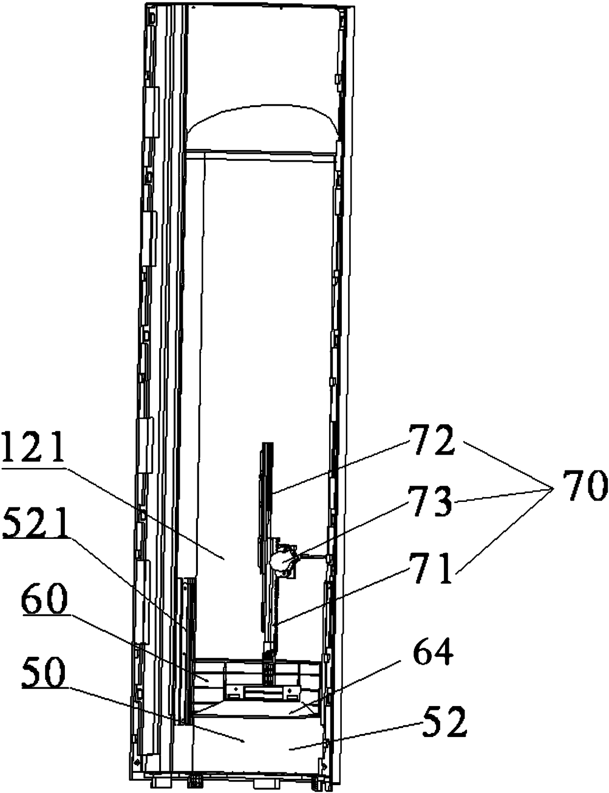 Air outlet structure and air conditioner cabinet with same