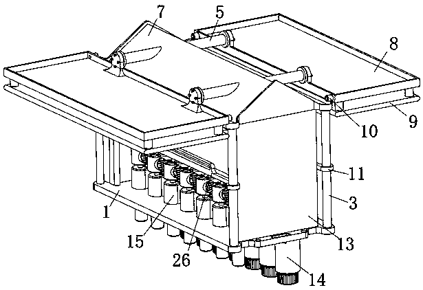 Theft-proof shed for bicycles