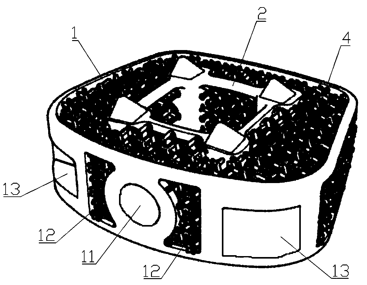 Self-stabilizing porous interbody fusion cage and preparation method thereof