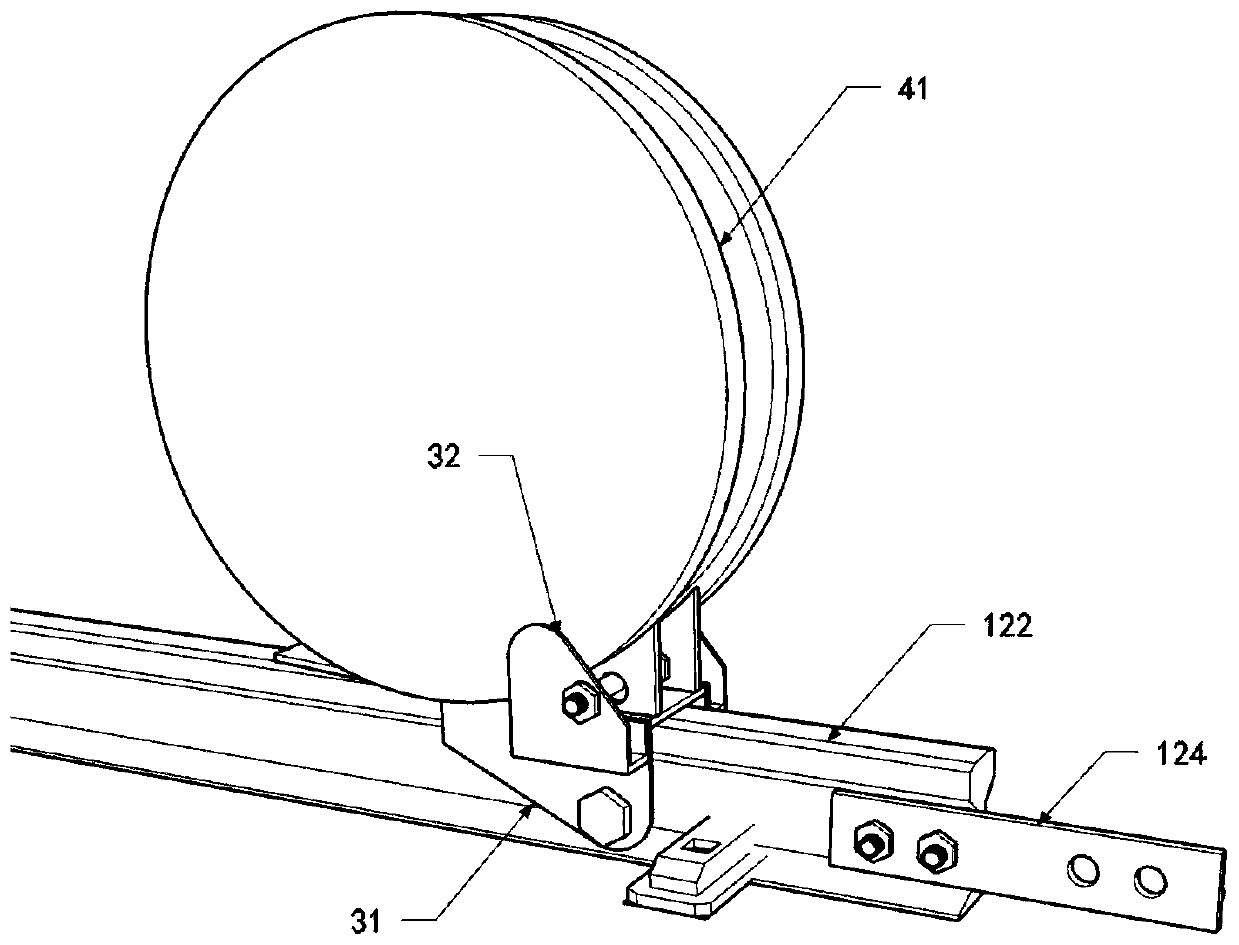 System and construction method for head turn and translation of shield trolley