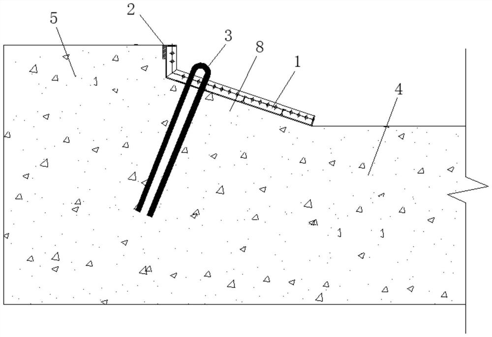 Construction method of subway side wall tripod single-side aluminum mold