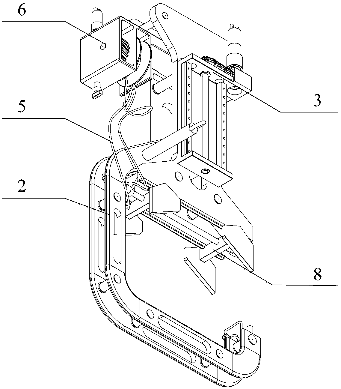 Underwater pipeline automatic drilling machine