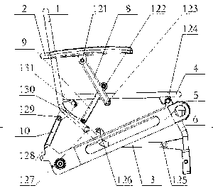 Portable folding wheelchair