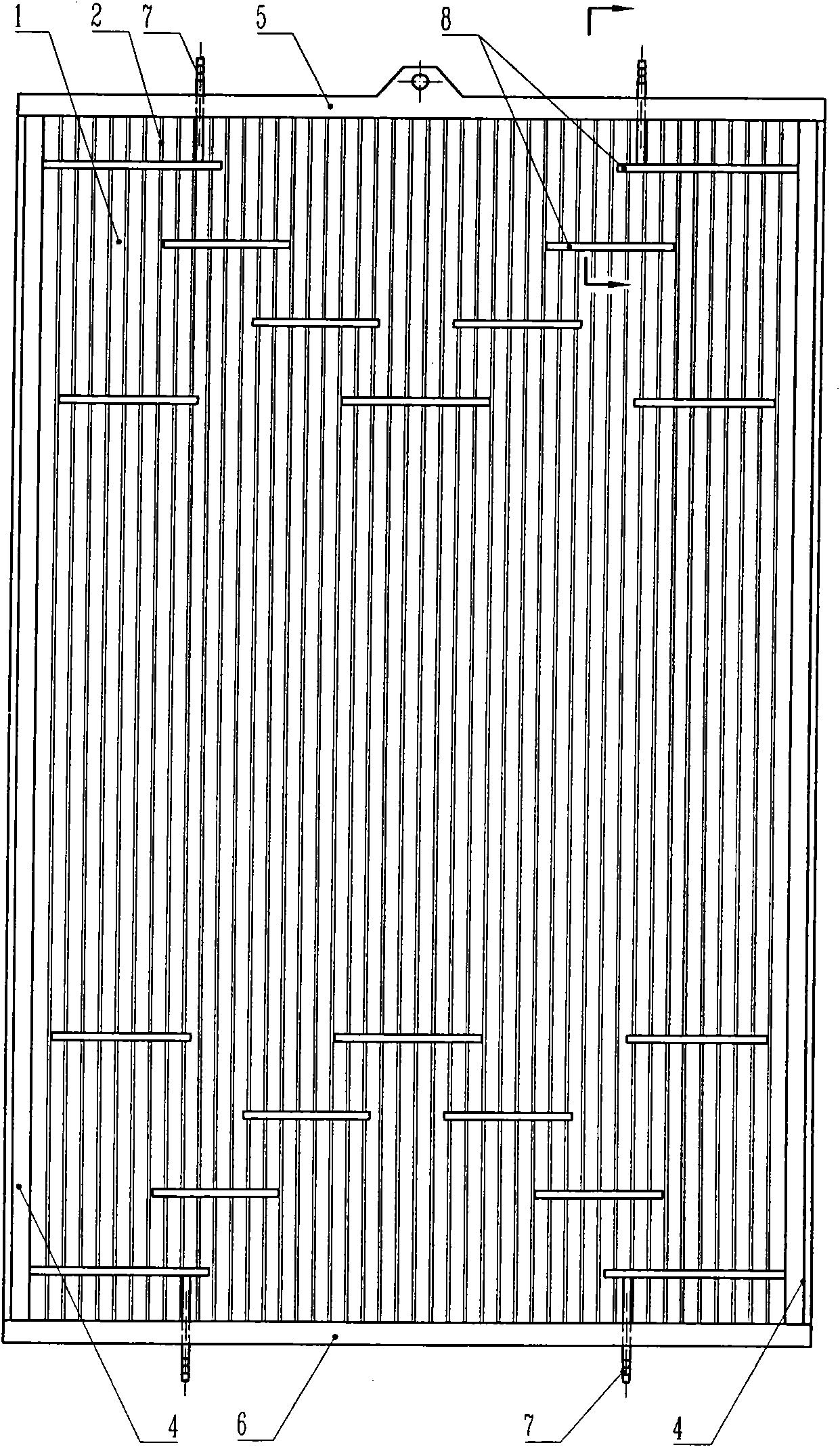 Novel submerged flat membrane element