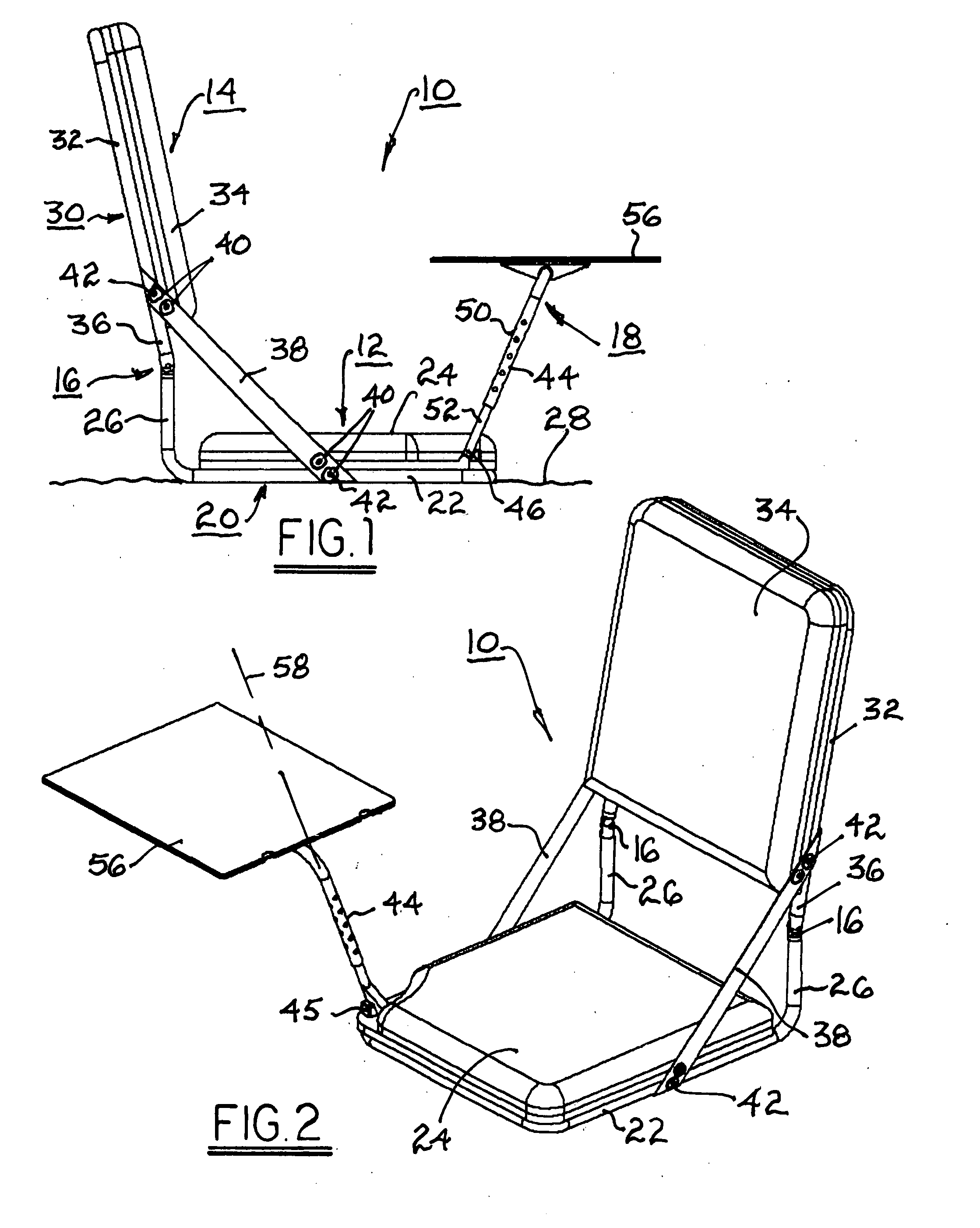 Compact foldable work/activity station