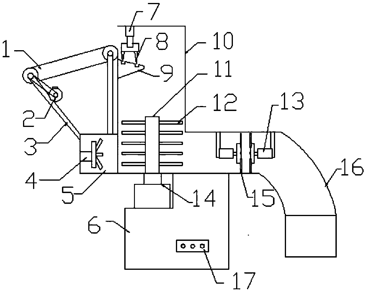 Disposable paper product producing and smashing device