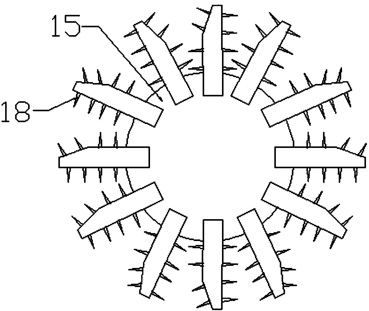 Disposable paper product producing and smashing device