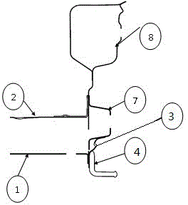 Fixing structure for exhaust pipes