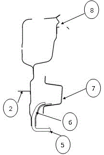 Fixing structure for exhaust pipes