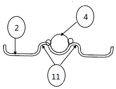 Fixing structure for exhaust pipes