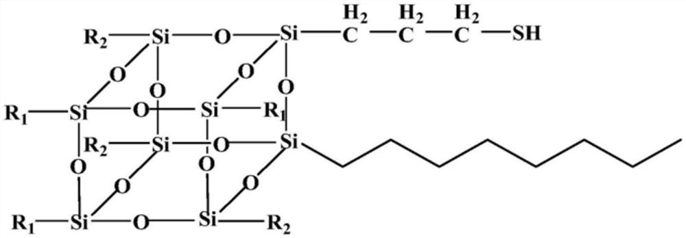 A kind of preparation method of tetramercaptosilsesquioxane modified waterborne polyurethane color fixing agent