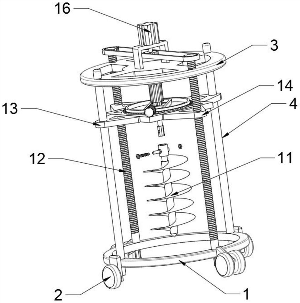 Soil drilling machine for garden engineering