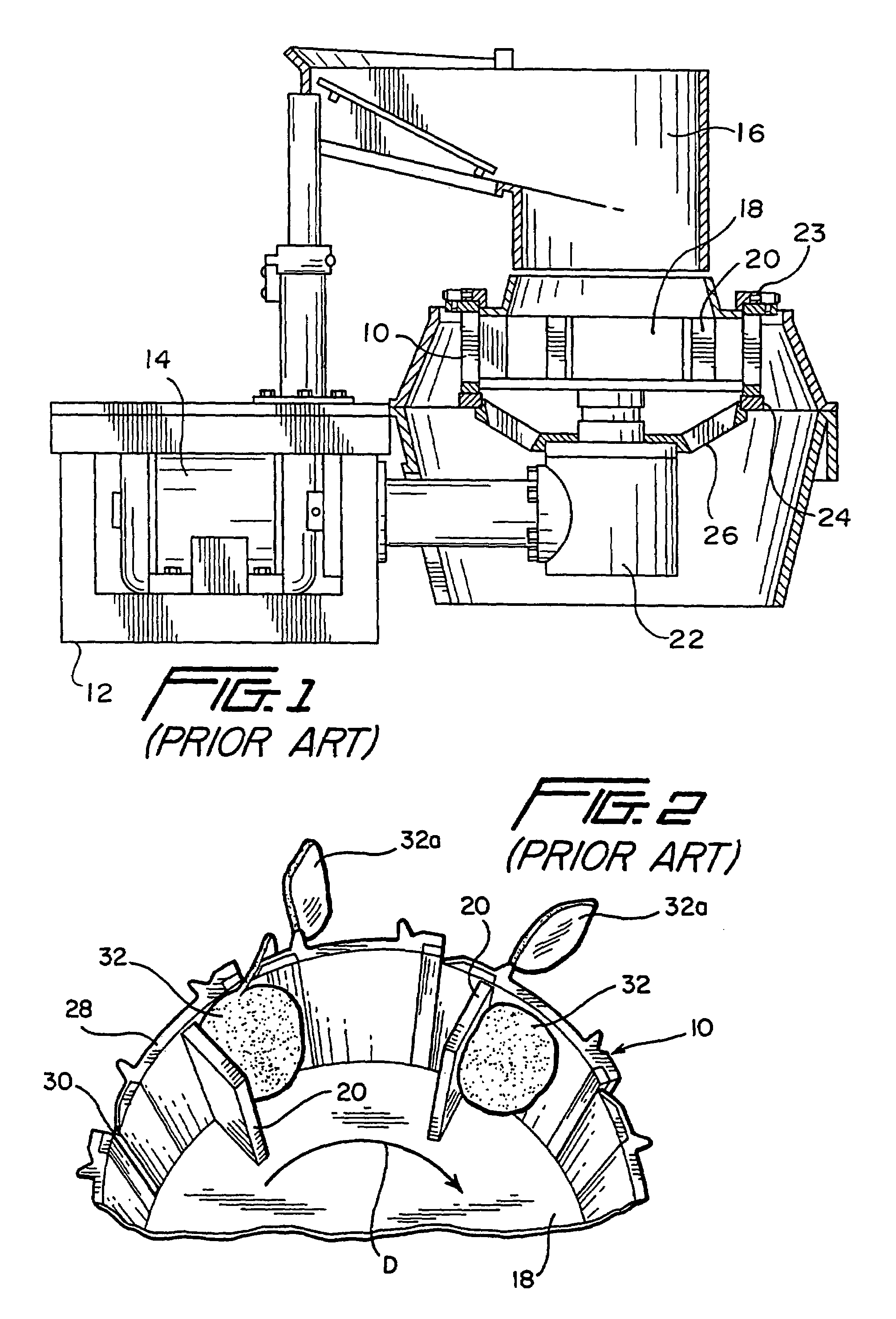 Cutting head mounting and support ring system