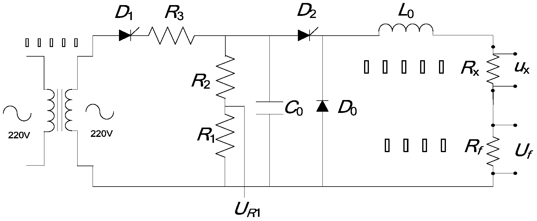 Novel topology loop for measuring breaker loop resistance and measuring method of novel topology loop