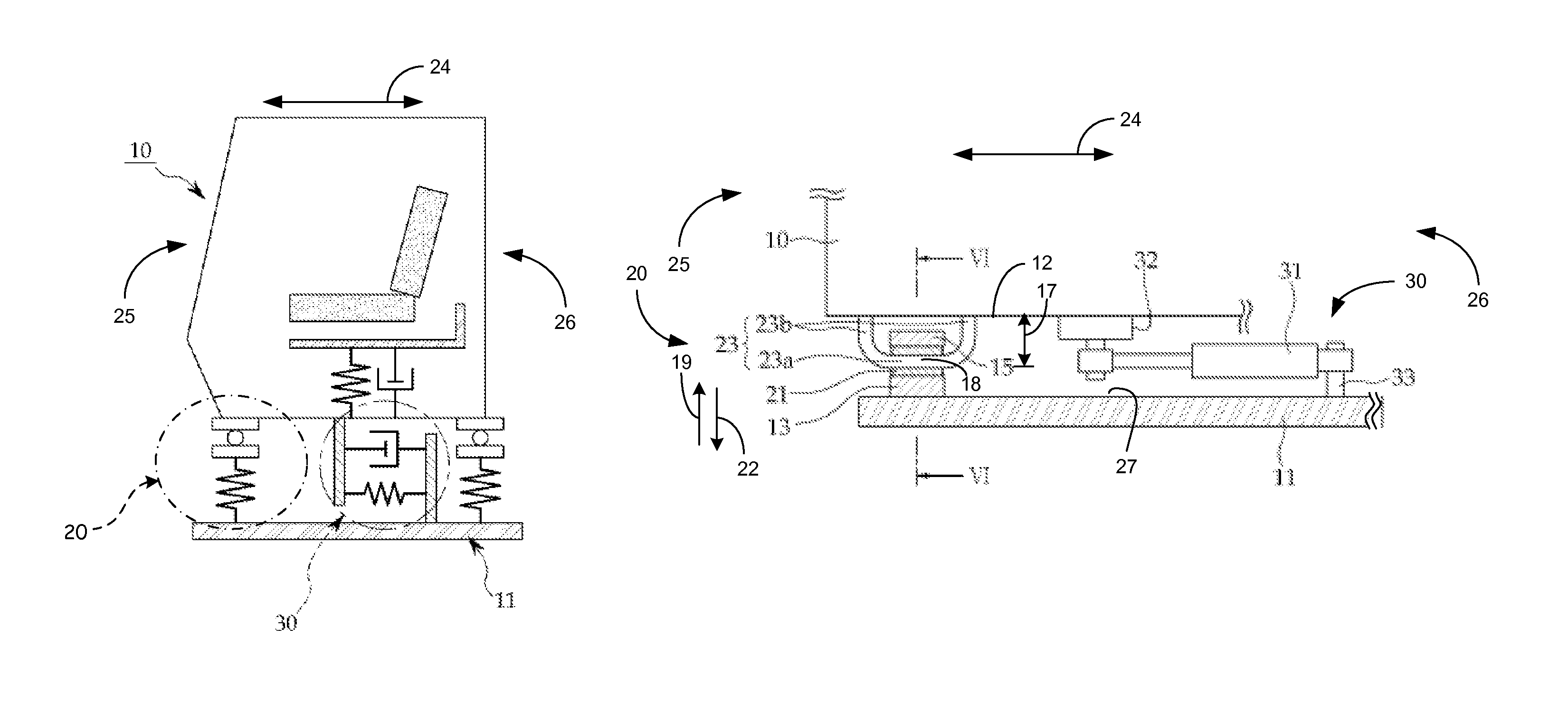 Cabin mounting structure for construction machinery