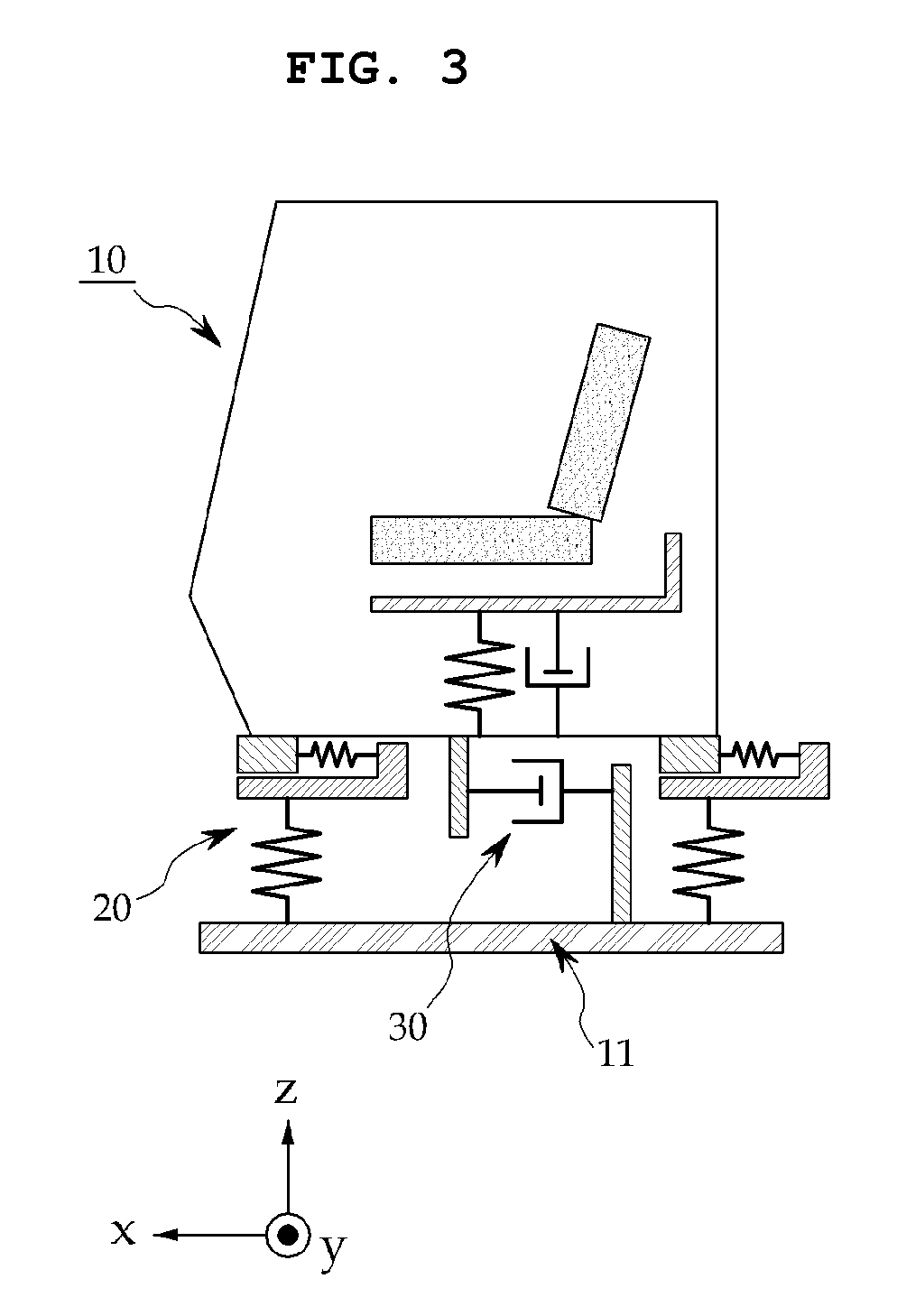 Cabin mounting structure for construction machinery