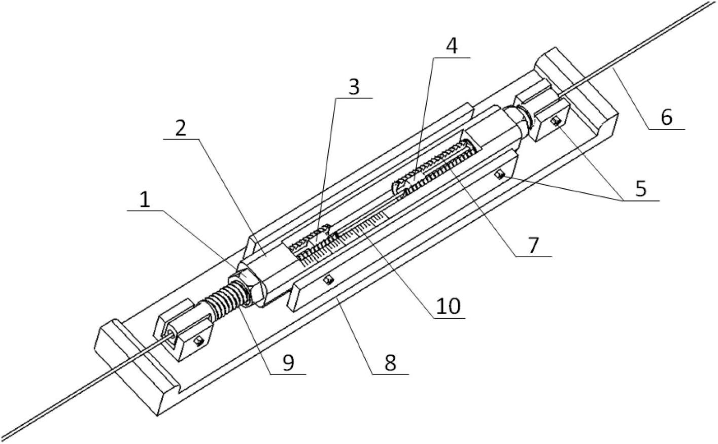 Package method and device for fiber bragg grating with adjustable central wavelength and adjustable temperature coefficient