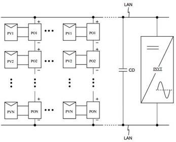 Voltage conversion circuit applied to photovoltaic modules with integrated carrier transmission function