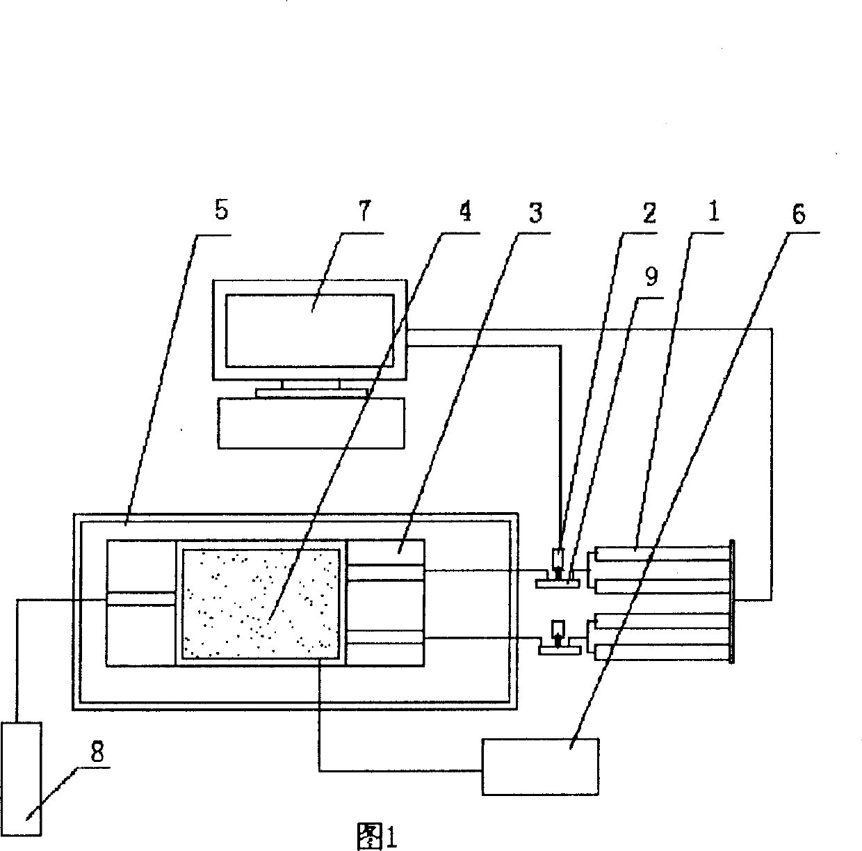 Method for detecting oil/water split-phase seepage flow resistance gradient