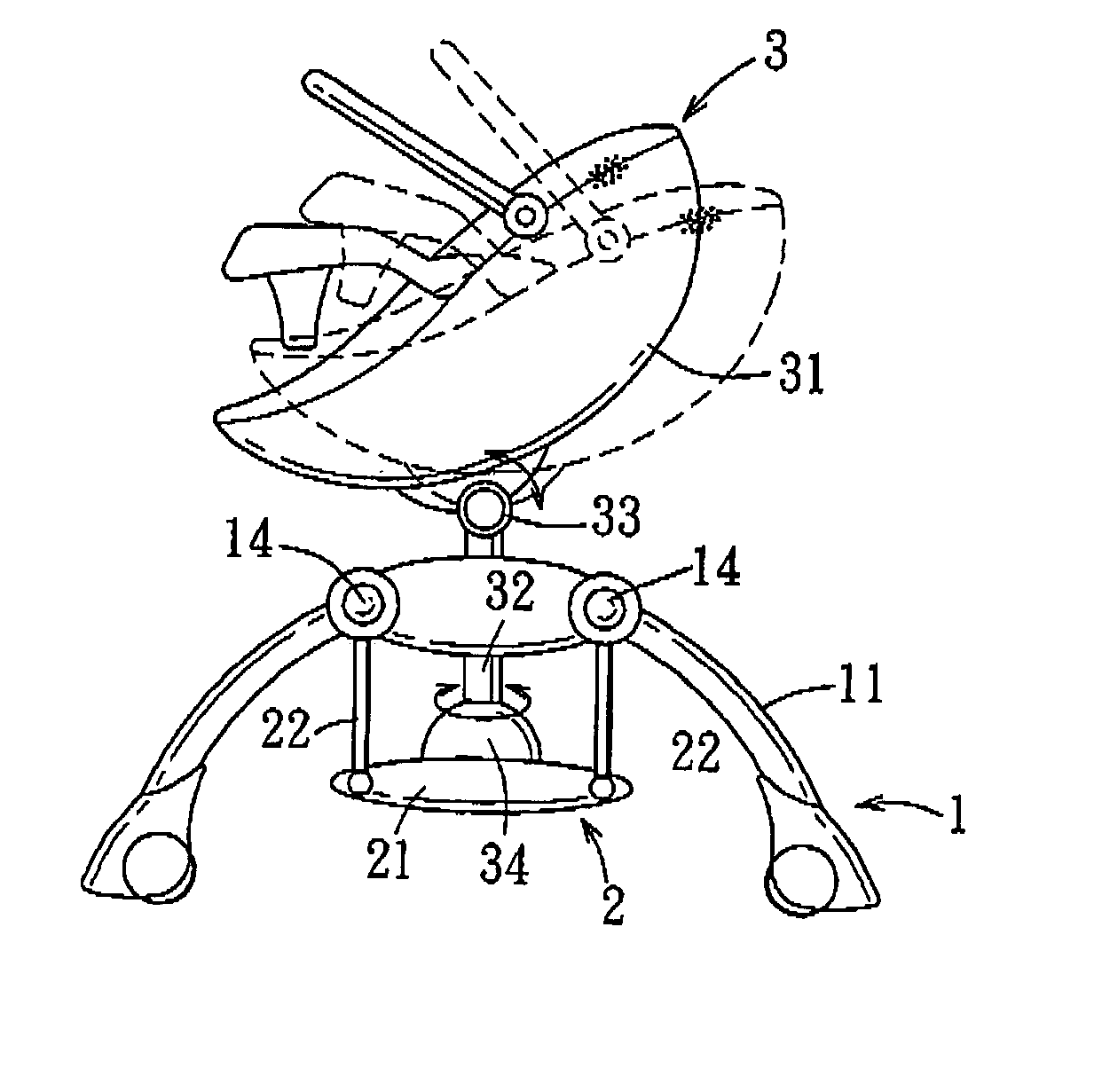 Infant swing apparatus