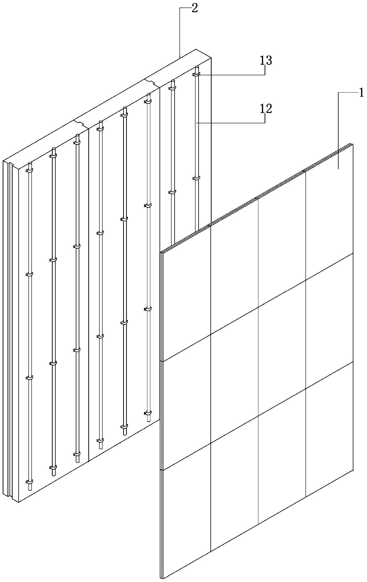 Fabricated ceramic tile concrete composite board wall surface mounting system and method