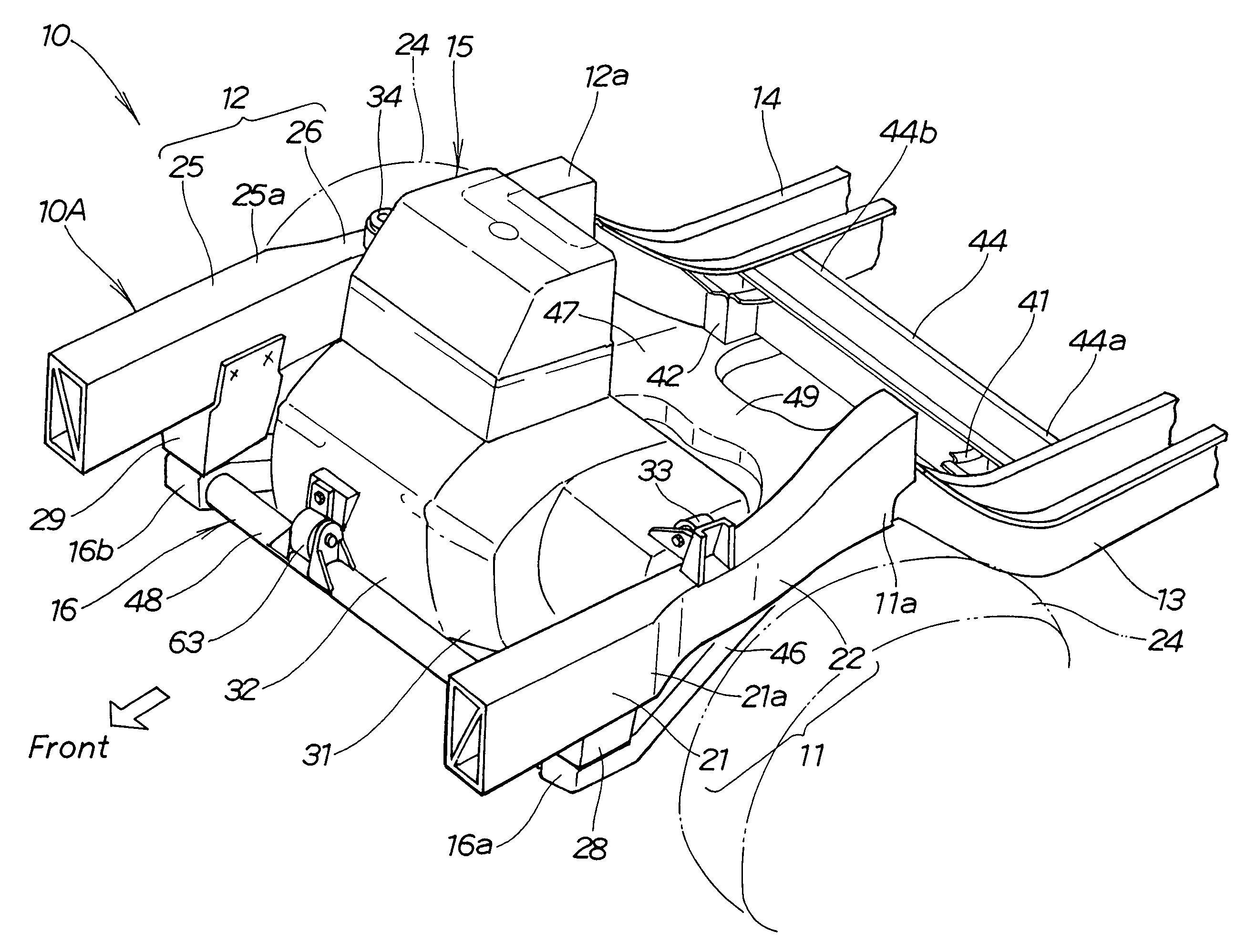 Front vehicle body structure