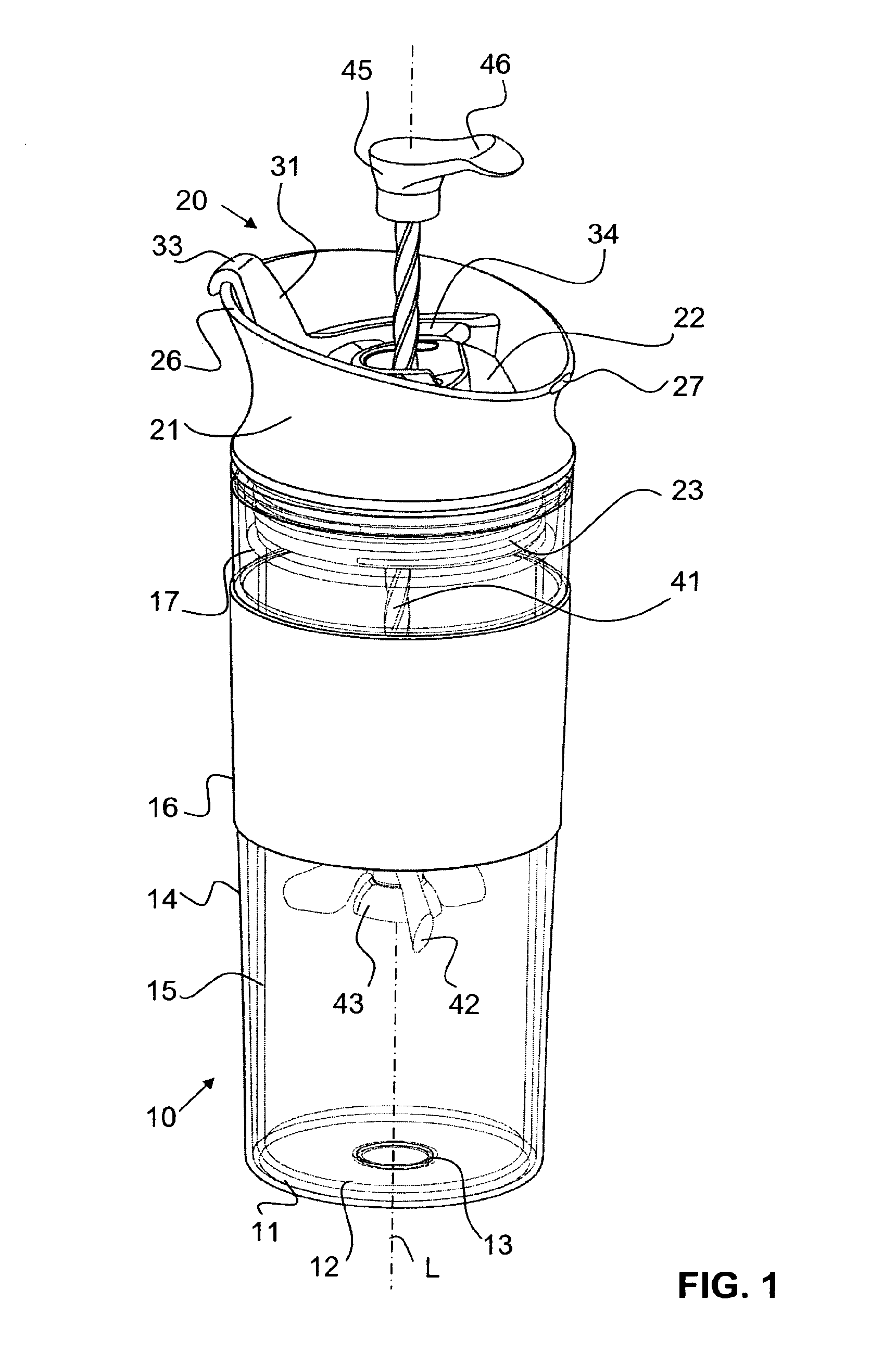 Beverage maker having a lockable actuation rod